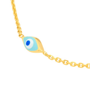 Enamel Evil Eye Station Chain Anklet Heramythras Midas