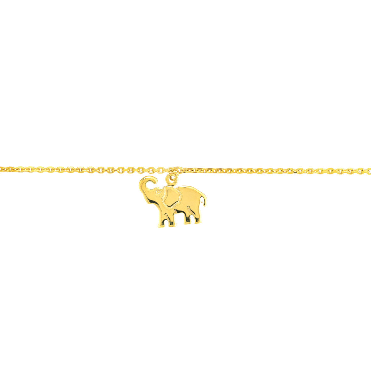 Elephant Trio Adjustable Anklet