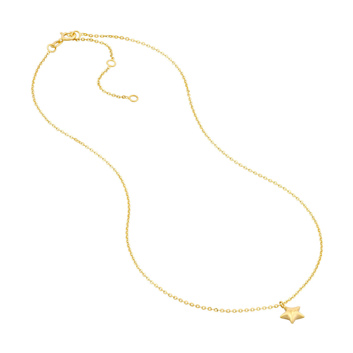 Child's Puff Star Chain Necklace