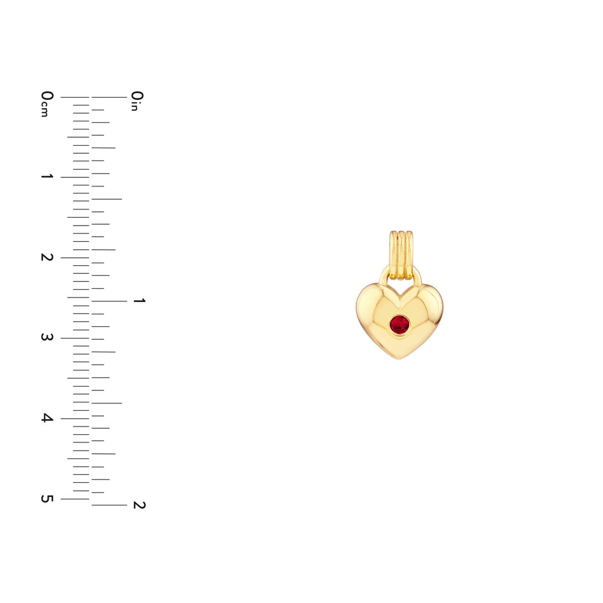 Ruby Heart Pendant