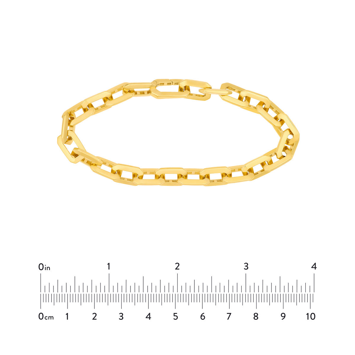 Octagon Long Link Fancy Bracelet