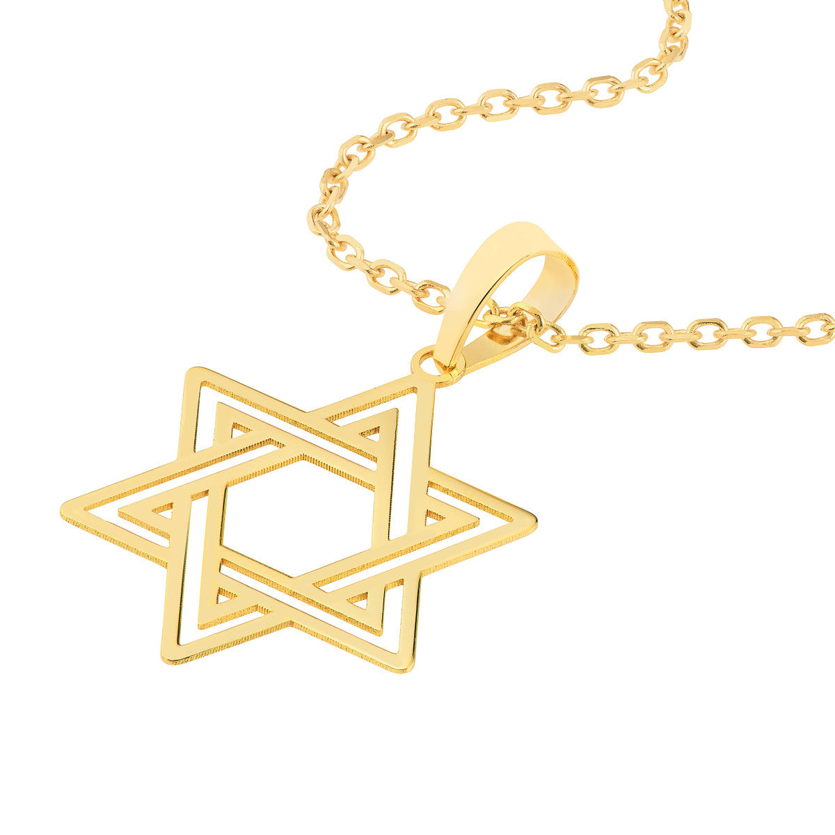 Star Of David Pendant Interlocking