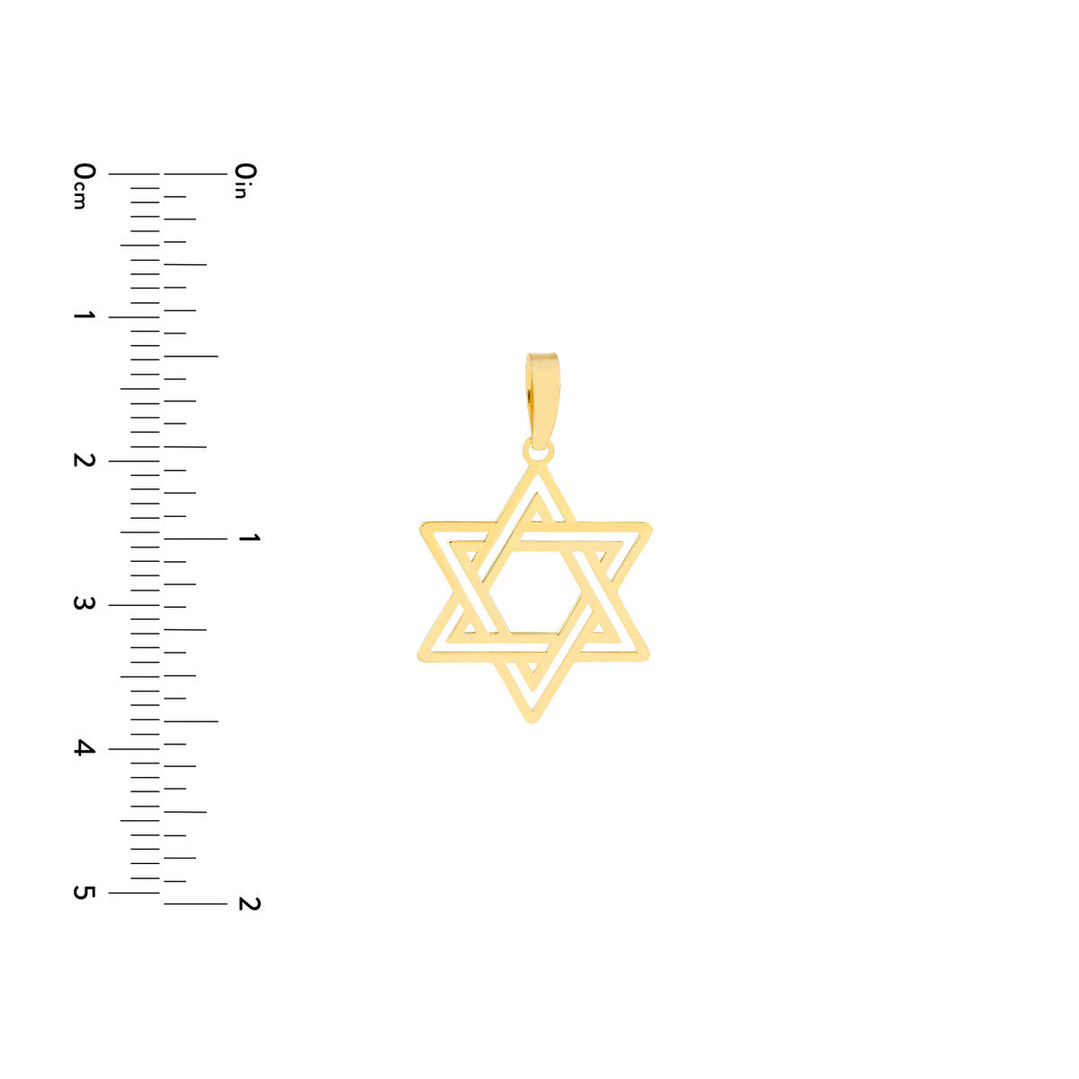 Star Of David Pendant Interlocking