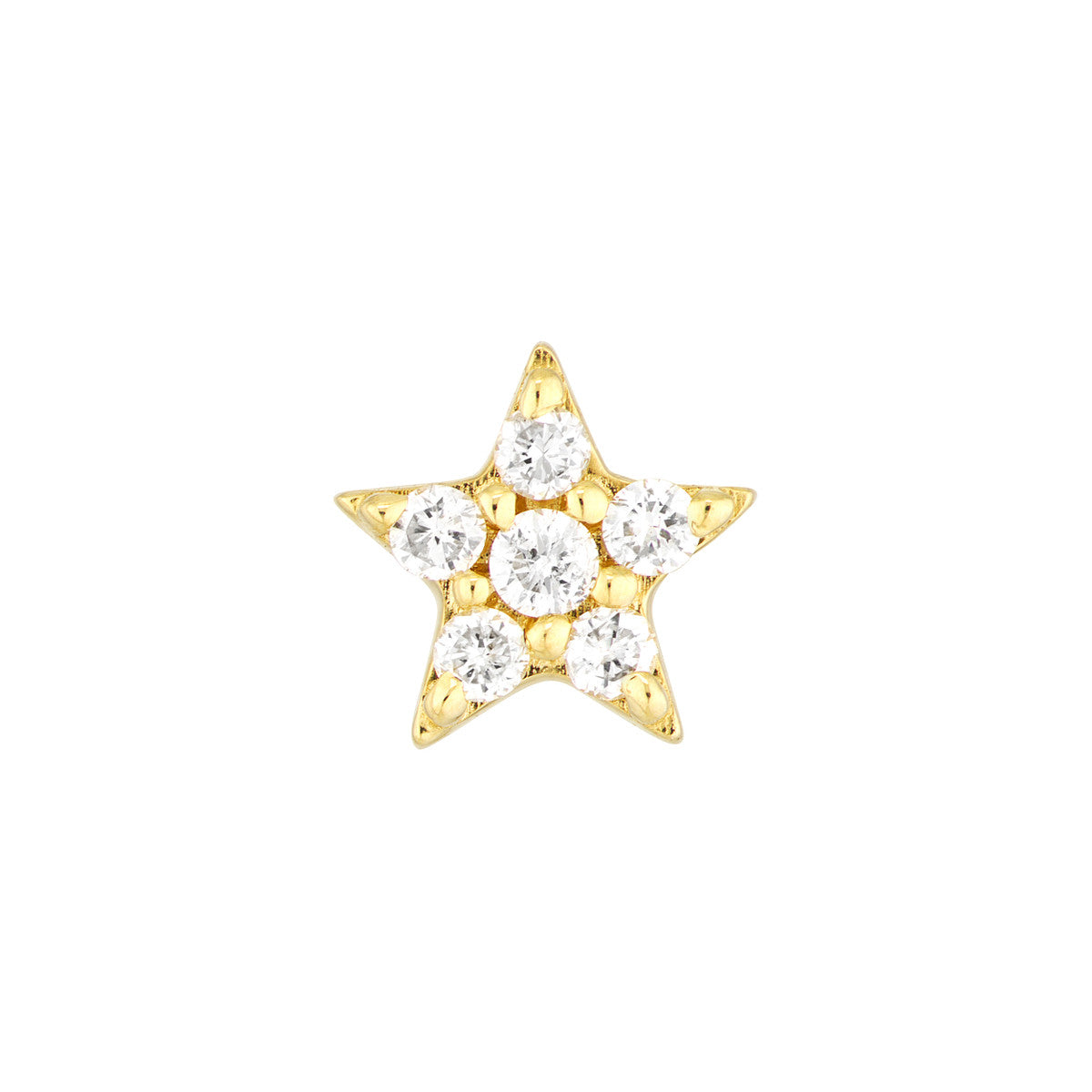 Diamond Star Micro Stud Earrings