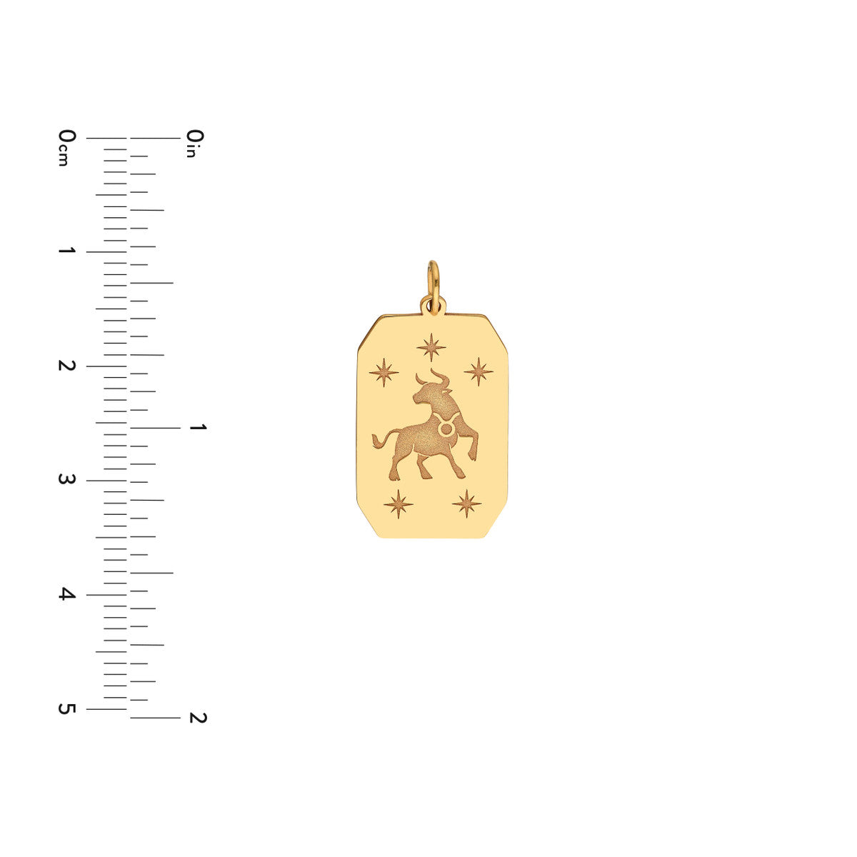 Taurus Engraved Pendant