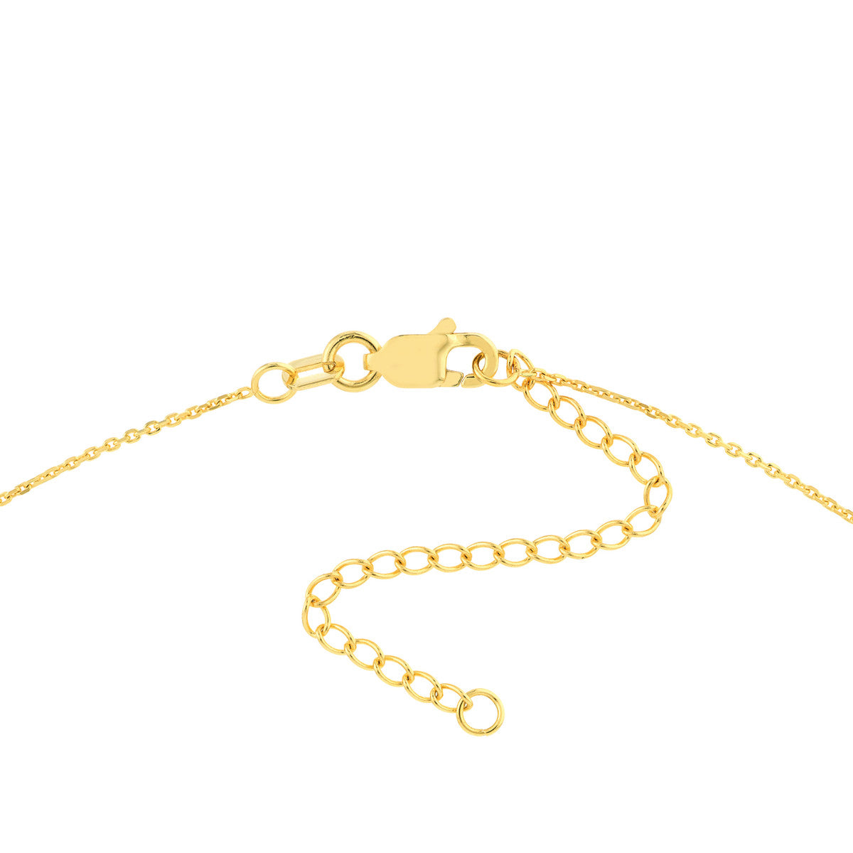 Two-Tone Staple Bar Stations Adjustable Necklace